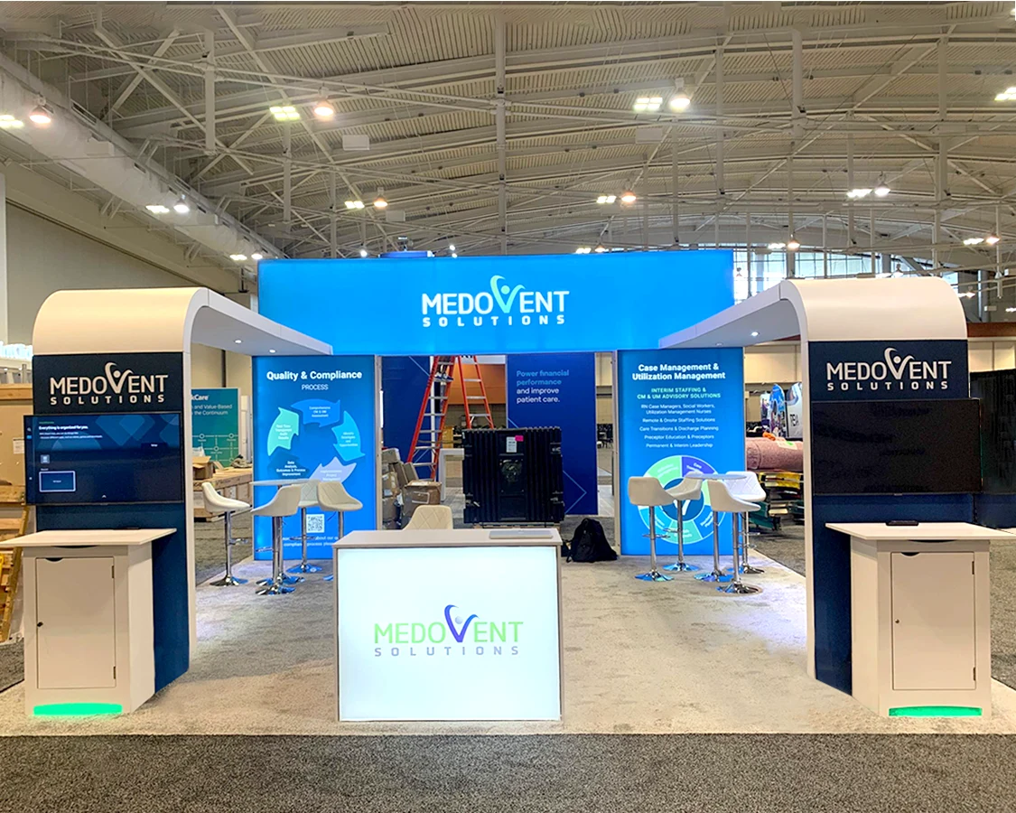 20x20 Trade Show Booth for medovent at ACMA 2024, Nashville, TN 20x20 Trade Show Booth for medovent at ACMA 2024, Nashville, TN