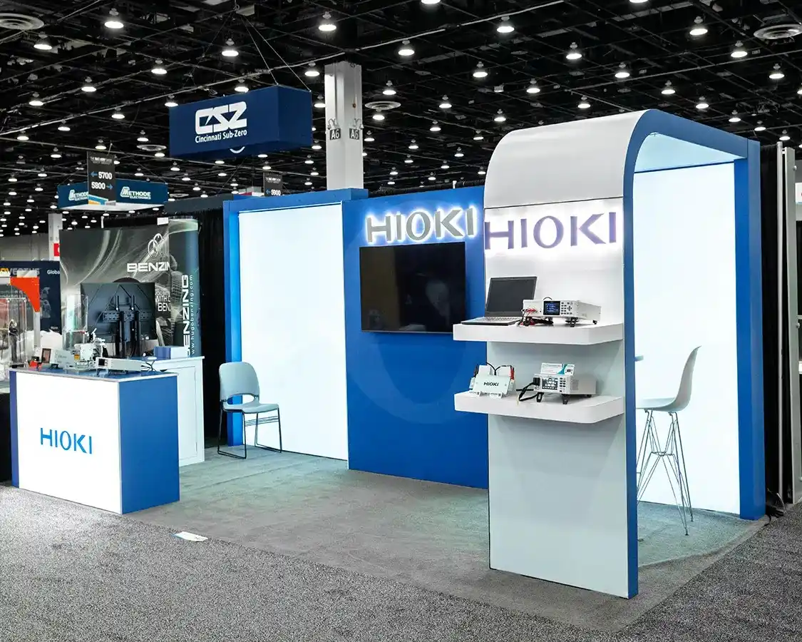 10x20 Exhibit Booth Rental for Hioki at Battery Show 2025, Detroit, MI