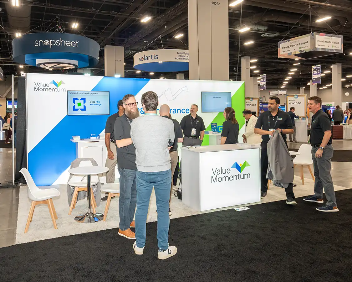 10x20 Exhibit Rental for Value-momentum at ITC Vegas 2025, Designed and Built By Exponents in Las Vegas, NV 10x20 Exhibit Rental for Value-momentum at ITC Vegas 2025, Designed and Built By Exponents in Las Vegas, NV