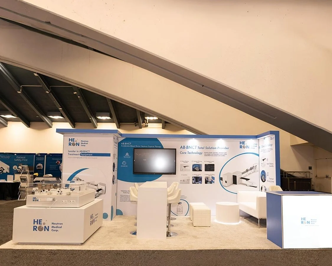 10x20 Trade Show Booth for Heron at Astro, Designed and Built By Exponents in San Francisco