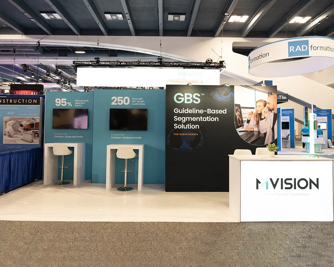 10x20 Trade Show Booths for Mvision at Astro 2025, Designed and Built By Exponents in San Francisco, CA