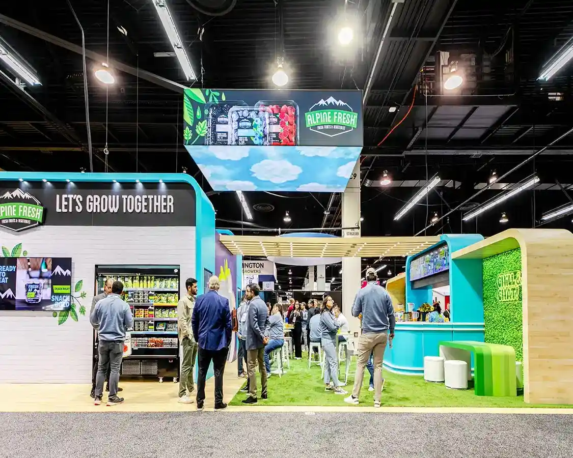 30x50 Booth Rental for Alpine at Global Produce Floral Show 2025, Designed and Built By Exponents in Anaheim, CA