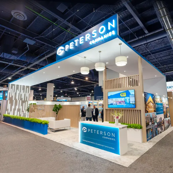 30x50 Exhibit Booth Rental at ICSC Show, Designed and Built by Exponents in Las Vegas NV 30x50 Exhibit Booth Rental at ICSC Show, Designed and Built by Exponents in Las Vegas NV