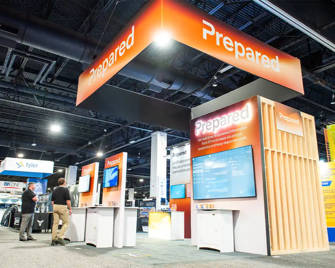 20x20 Trade Show Booths for Prepared at IACP 2025, Designed and Built By Exponents in Denver, CO