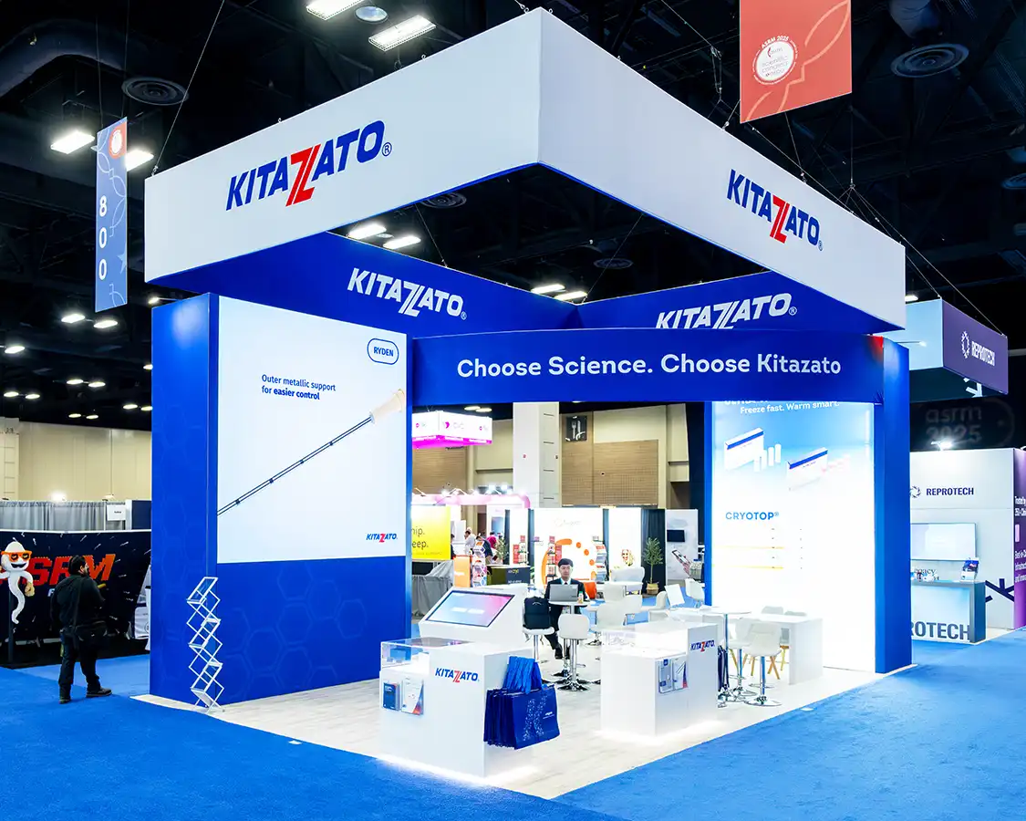 20x30 Exhibits Rental for Kitazato at ASRM 2025, Designed and Built By Exponents in San Antonio, TX