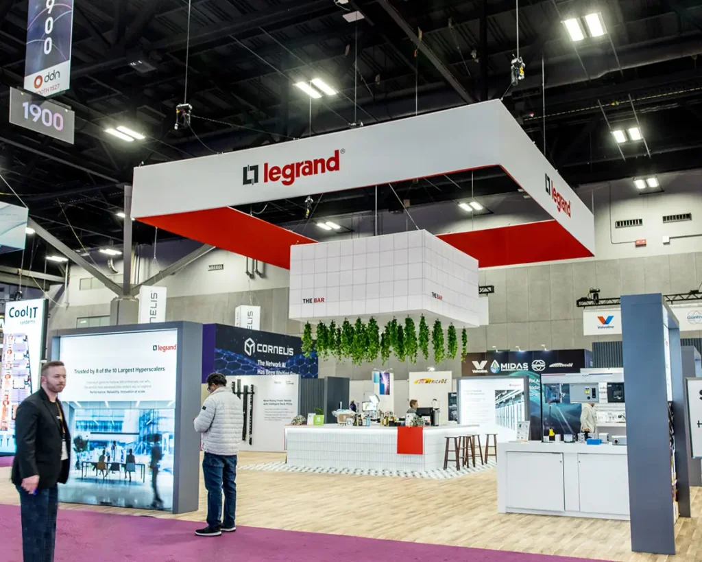 50x60 Trade Show Exhibit Rental for Legrand at SC Supercomputing 2025, Designed and Built By Exponents in ST Louis, MO