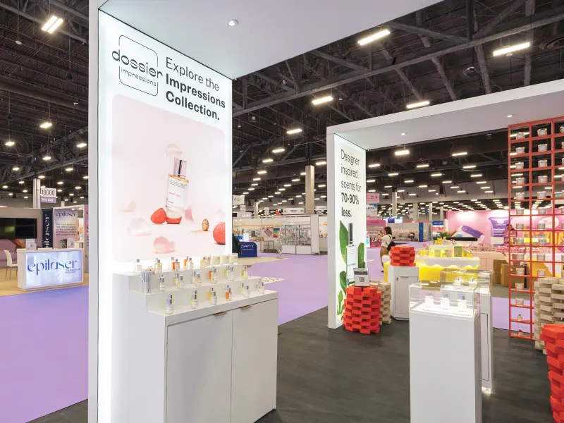 Product display Scents on center stage