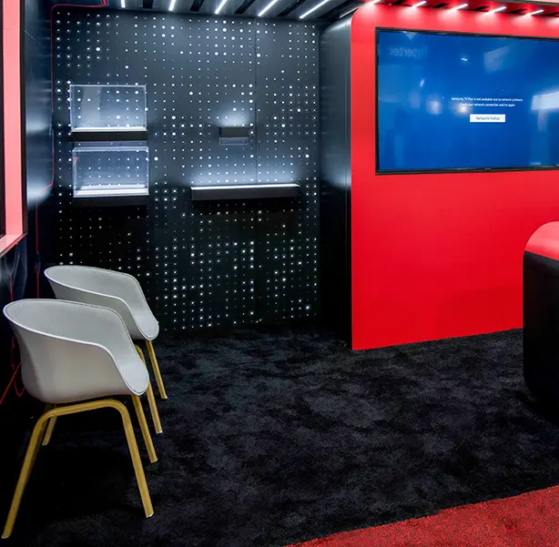 d-Matrix Booth Sitting Area