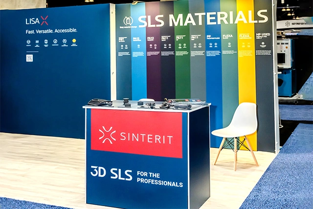 10x20 Trade Show Booth Rental for Sinterit at Rapid TCT Show 2024 Los Angeles CA
