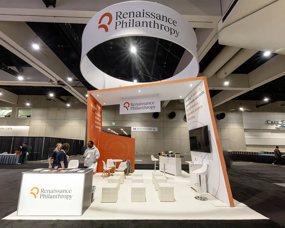 20x20 Trade Show Exhibit Rental for Renaissance at Neurlps 2025, Designed and Built By Exponents in San Diego, CA