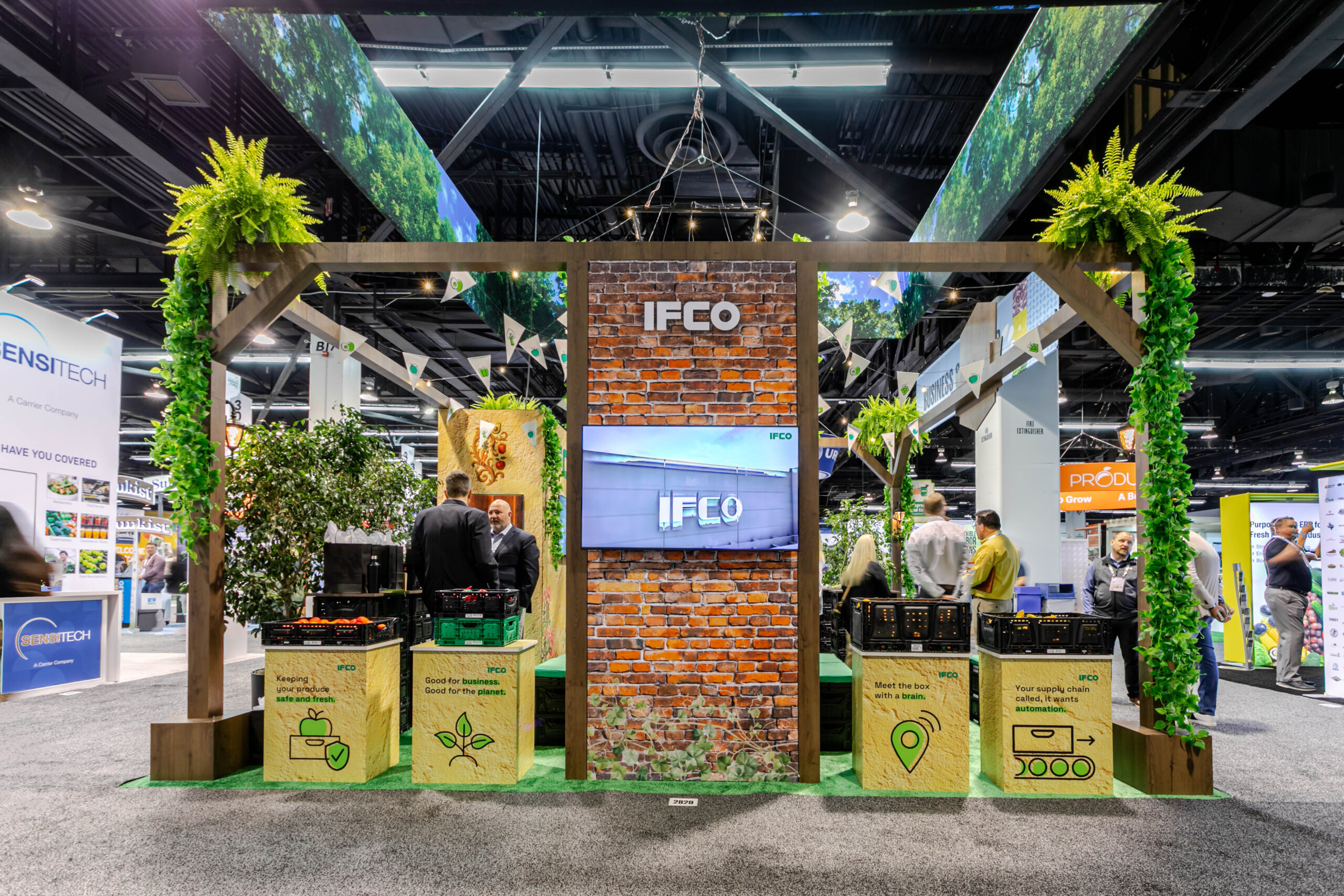 Aisle-facing display - 20x20 Trade Show Booth at Global Produce Floral Show 2025, Anaheim, CA