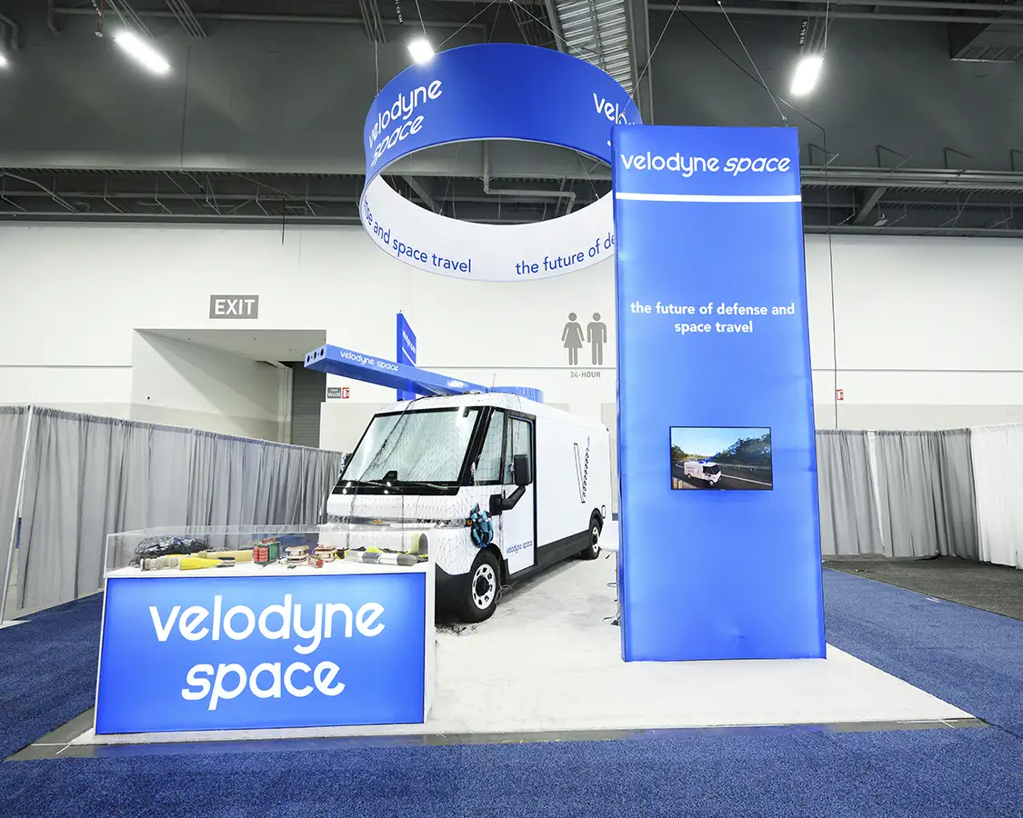 20x20 Custom Trade Show Booths for STMR at CES 2026, Designed and Built By Exponents in Las Vegas, NV 20x20 Custom Trade Show Booths for STMR at CES 2026, Designed and Built By Exponents in Las Vegas, NV