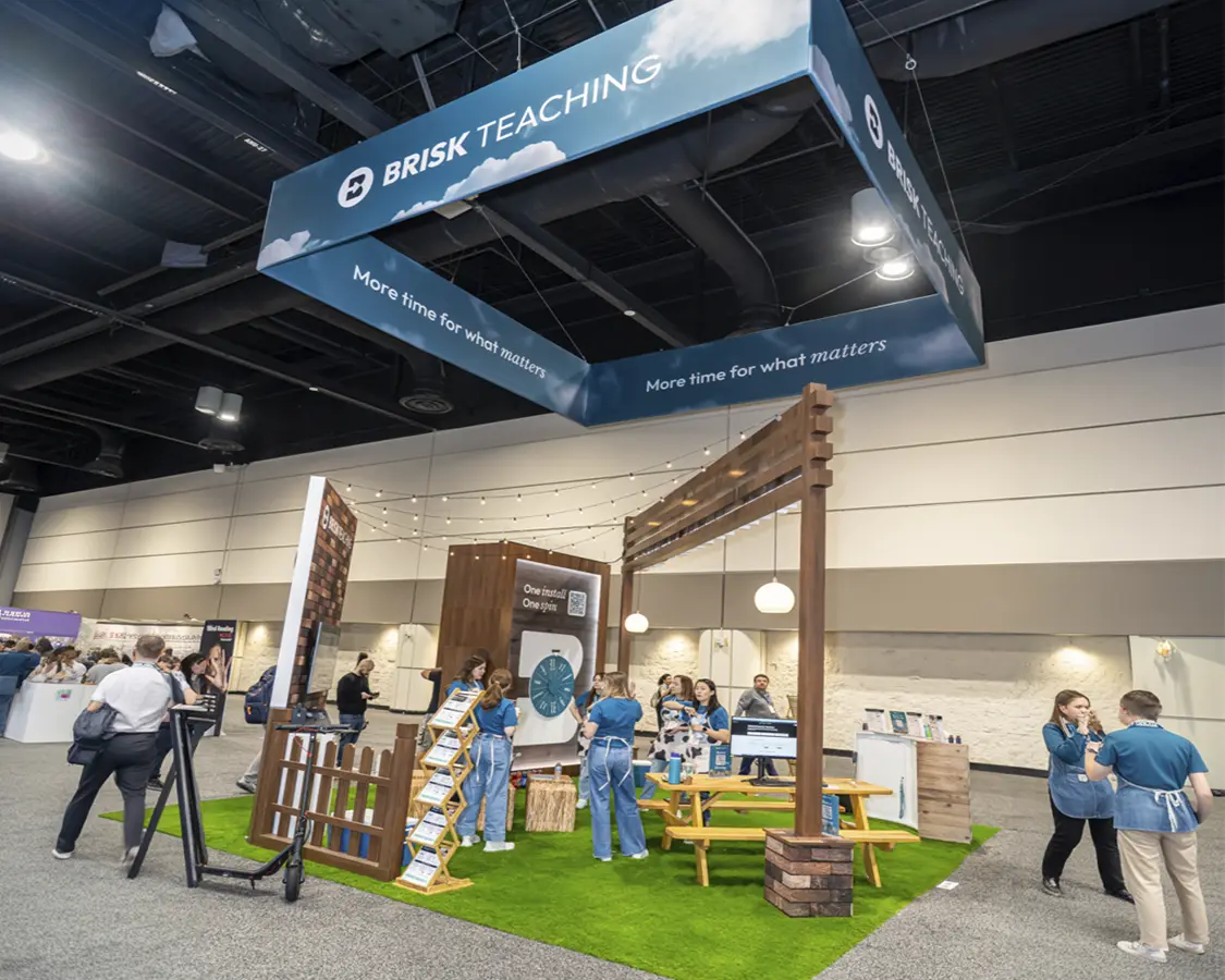 20x20 Trade Show Booths for Brisk at FETC 2026, Designed and Built By Exponents in Orlando, FL