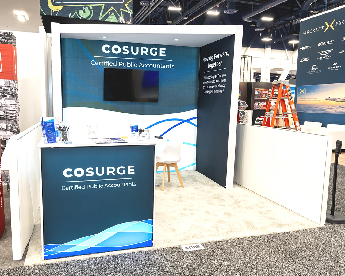 10x10 Trade Show Booth Rental for Cosure at NADA 2026, Designed and Built By Exponents in Las Vegas, NV