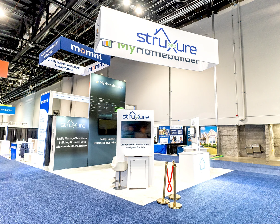 20x20 Trade Show Exhibit Rental for My Homebuilder at IBS Show 2026, Designed and Built By Exponents in Orlando, FL
