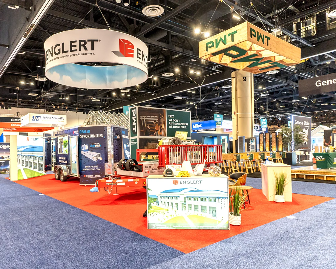 20x50 Trade Show Booth Rental for Englert at IBS Show 2026, Designed and Built By Exponents in Orlando, FL