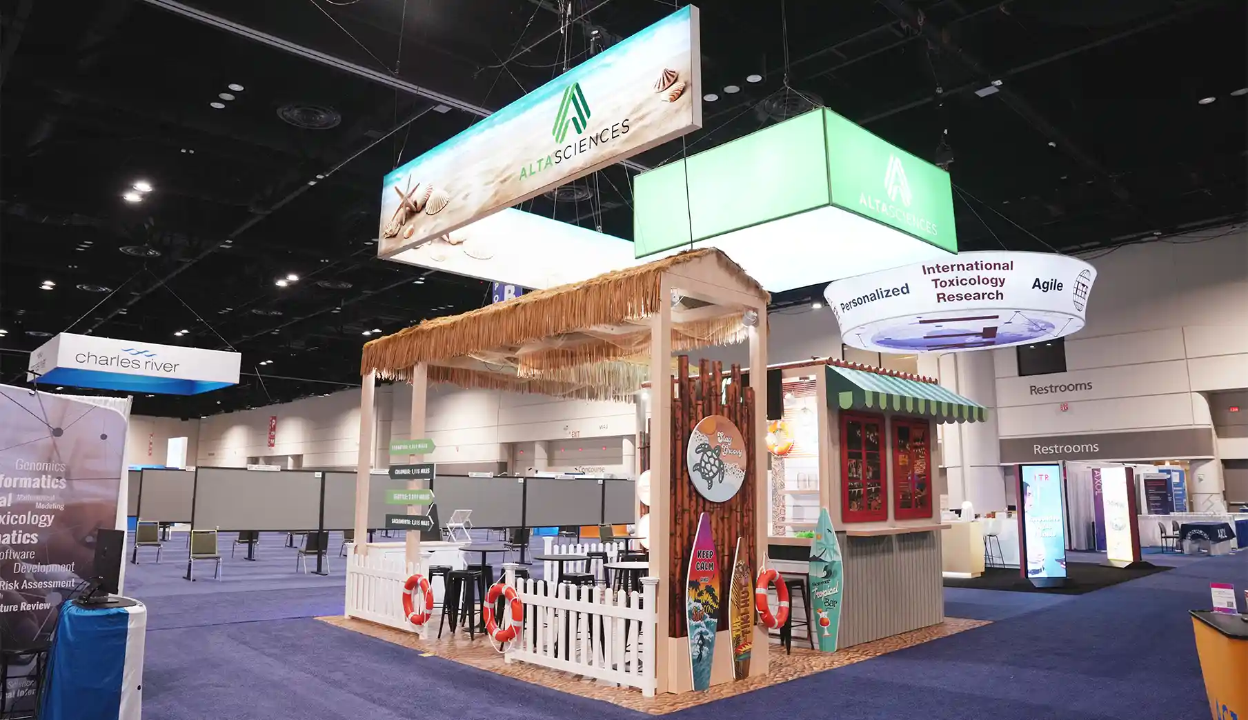 20x20 Trade show exhibit for Altascience at SOT show 2025, Orlando, FL