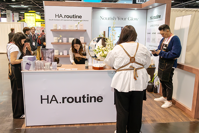 10x10 Trade Show Booth for Haroutine at NPEW Designed and Built by Exponents in Anaheim CA