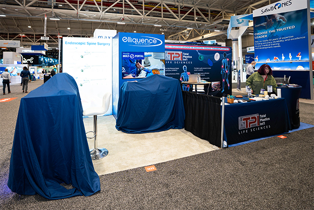 10x10 Trade Show Display for Elliquence at AAOS, Designed and Built by Exponents in New Orleans, LA 01