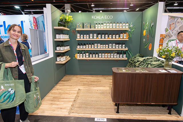 10x10 Trade Show Display for Koala Eco at NPEW Designed and Built by Exponents in Anaheim CA