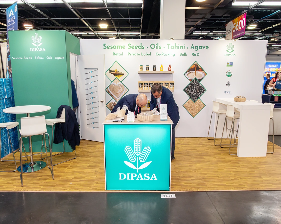 10x20 Custom Trade Show Exhibit for Dipasa at Natural Products Expo West 2026, Designed and Built By Exponents in Anaheim, CA