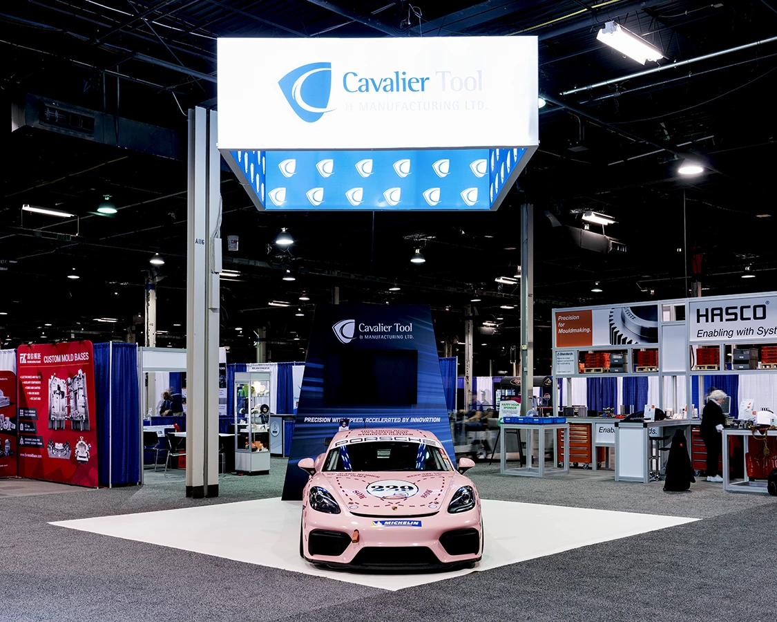 20x20 Trade Show Exhibit for cavalier Tool at PTXPO 2026, Designed and Built By Exponents in Rosemont, IL