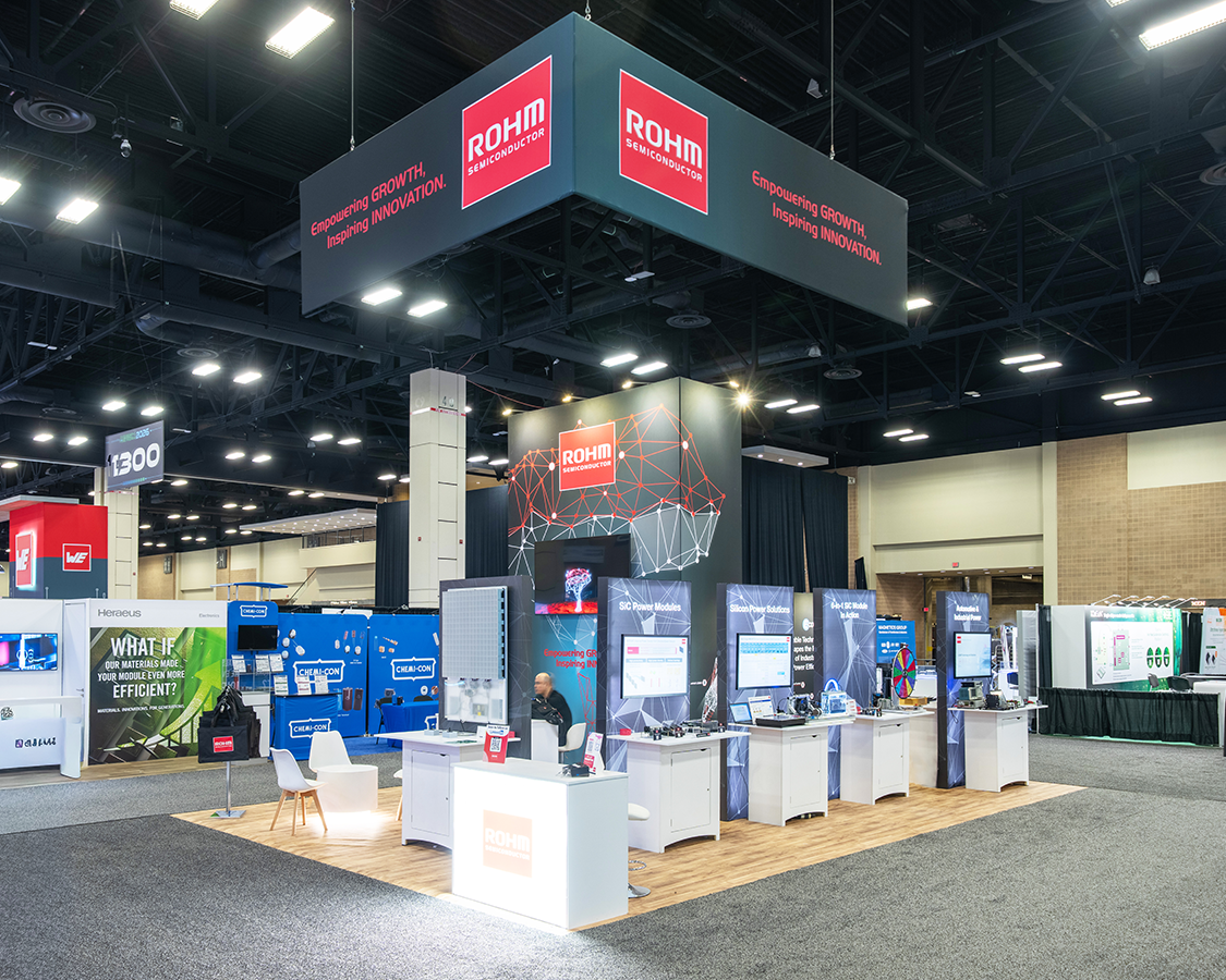 20x30 Trade Show Exhibit Rental for ROHM at APEC 2026, Designed and Built By Exponents in San Antonio, TX
