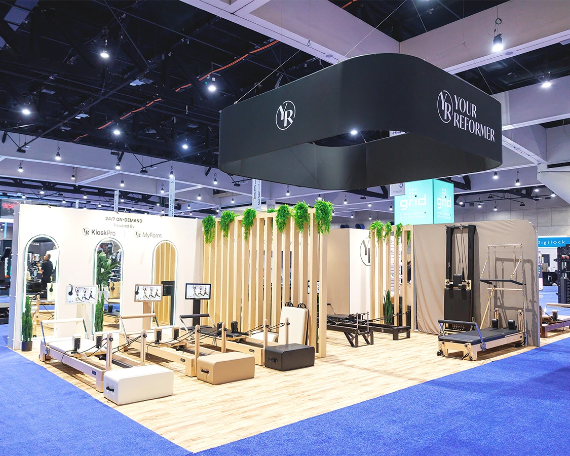 20x40 Custom Trade Show Exhibit Rental for Your Reformer at HFA 2026, Designed and Built By Exponents in San Diego, CA
