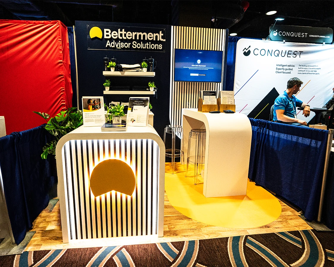 8x10 Exhibition Booth Rental for Betterment at T3 Advisor conference 2026, New Orleans, LA