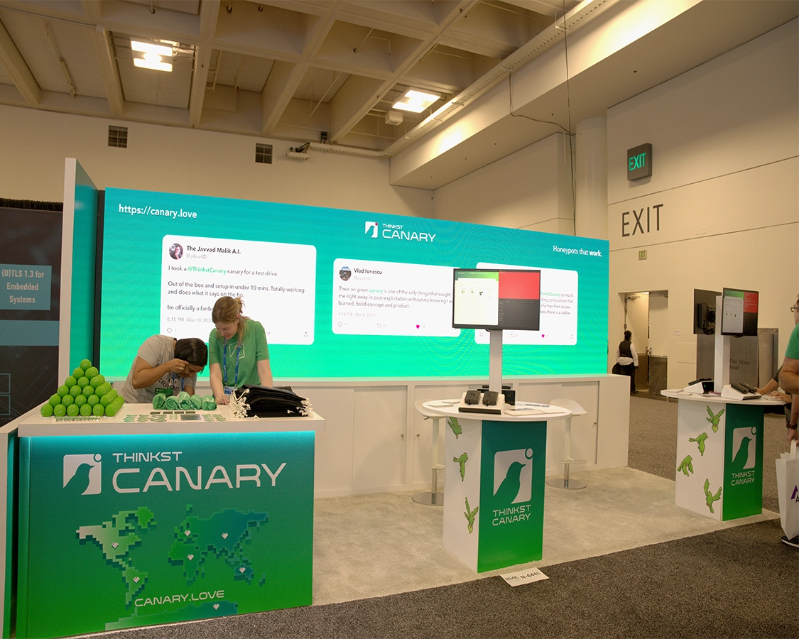 10x20 Custom Trade Show Exhibit for Thinkst at RSA Conference 2026, Designed and Built By Exponents in San Francisco, CA