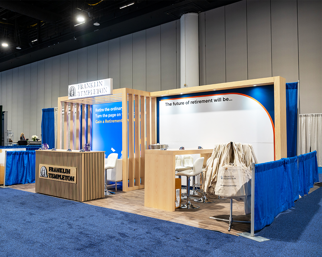 10x20 Trade Show Booth Rental for franklin at NAPA 401k Summit 2026, Designed and Built By Exponents in Tempa, FL