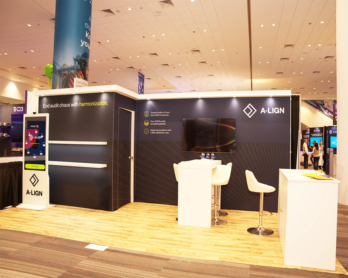 10x20 Trade Show Booth for A-lign at RSA Conference 2026, Designed and Built By Exponents in San Francisco, CA