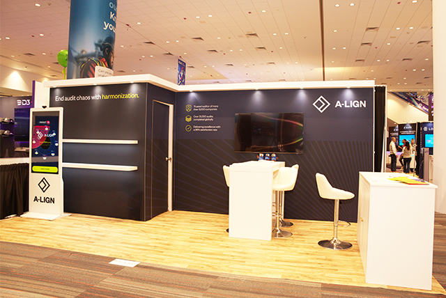 10x20 Trade Show Display for A-LIGN at RSA Conference, Designed and Built by Exponents in San Francisco 01