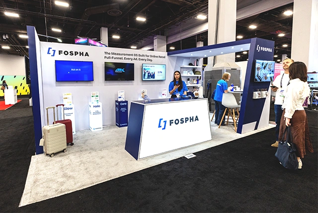 10x20 Trade Show Display for Fospha at Shoptalk, Designed and Built by Exponents in Las Vegas, NV 01