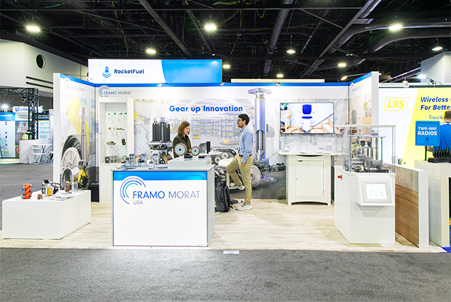 10x20 Trade Show Display for Framo Morat at MODEX, Designed and Built by Exponents in Atlanta, GA 01
