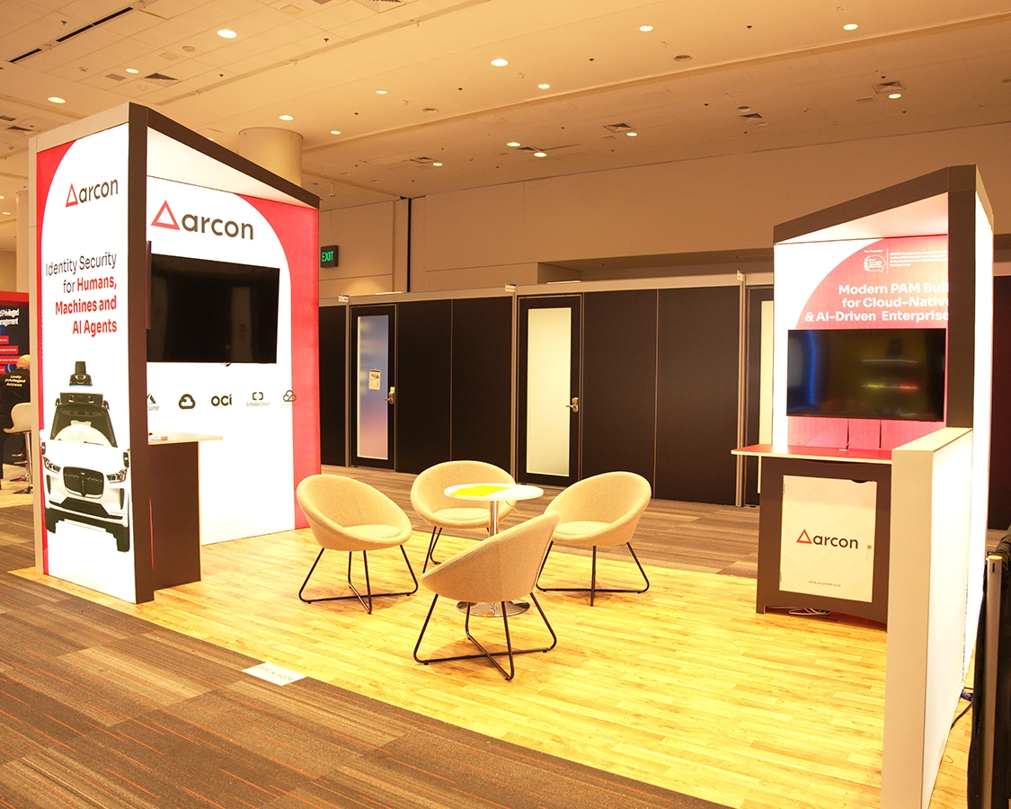 10x20 Trade Show Exhibit Rental for Arcon at RSA Conference 2026, Designed and Built By Exponents in San Francisco, CA