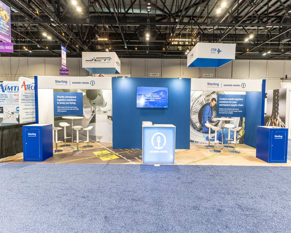 10x30 Booth Rental for Sterling at MRO Americas 2026, Designed and Built By Exponents in Orlando, FL
