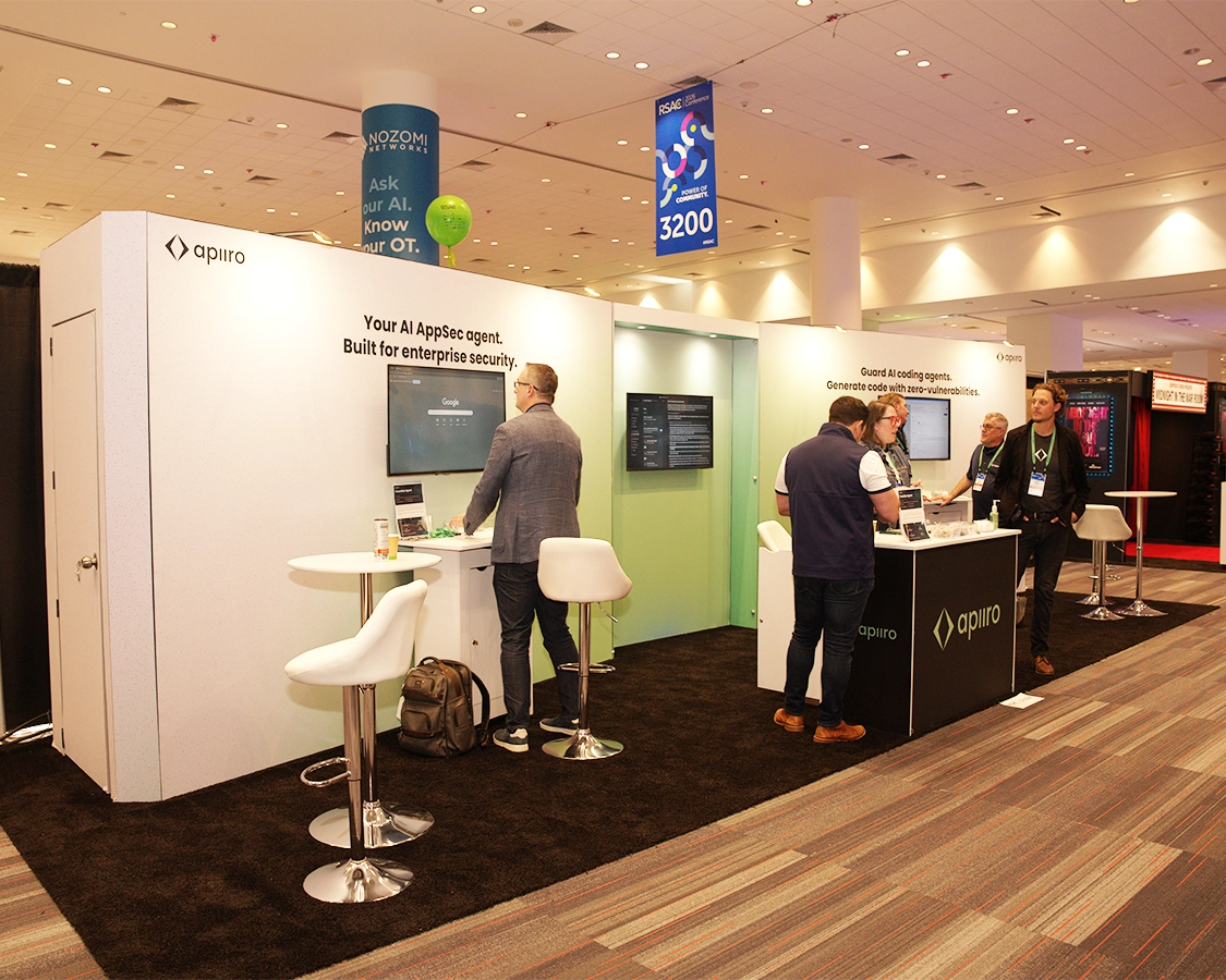 10x30 Trade Show Exhibit for Apiiro at RSA Conference 2026, Designed and Built By Exponents in San Francisco, CA