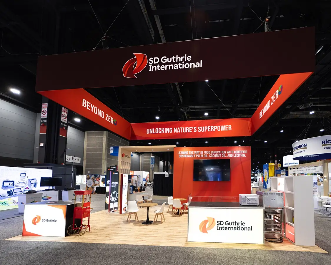 20×30 Exhibition Stand Rental for SD Guthrie at IFT First, Designed and Built By Exponents in Chicago