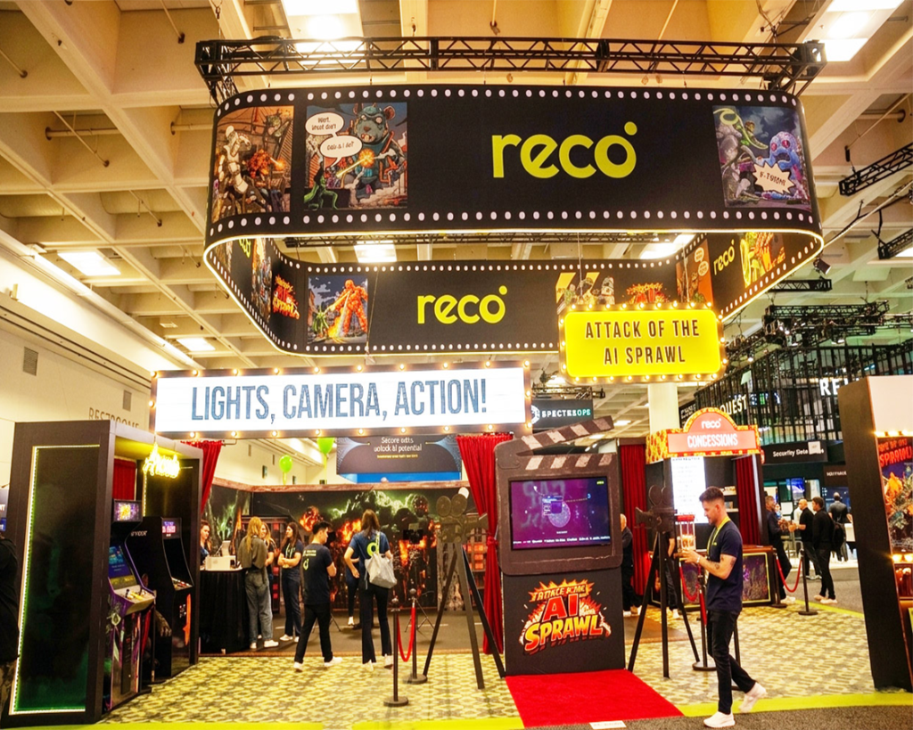 30x40 Custom Trade Show Exhibit for reco at RSA Conference 2026, Designed and Built By Exponents in San Francisco, CA