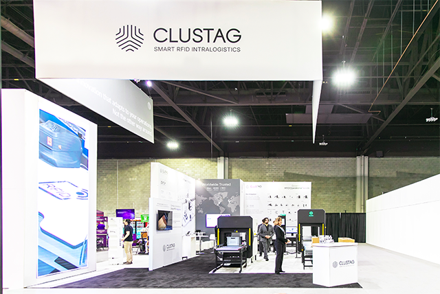 30x60 Custom Exhibit Rental for Clustag at MODEX, Designed and Built by Exponents in Atlanta, GA 01