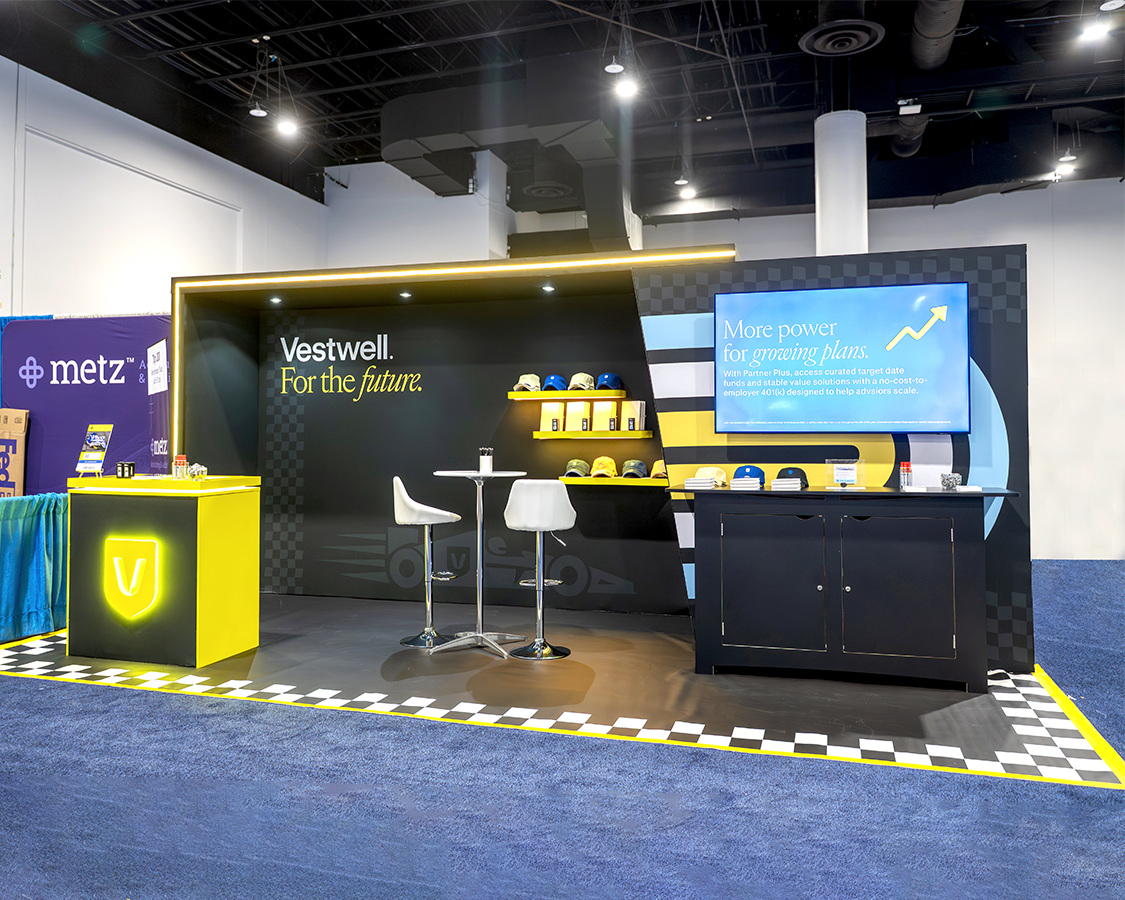 10x20 Exhibition Booth Rentals for Vestwell at NAPA 401k Summit 2026, Tampa, FL