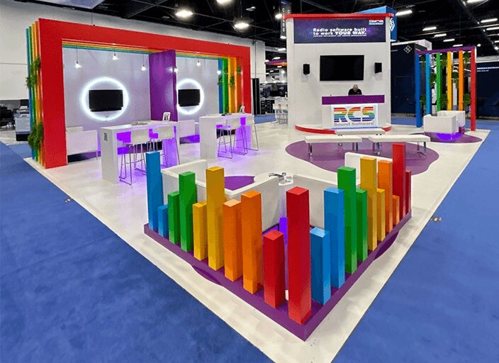 RCS trade show booth in Las Vegas
