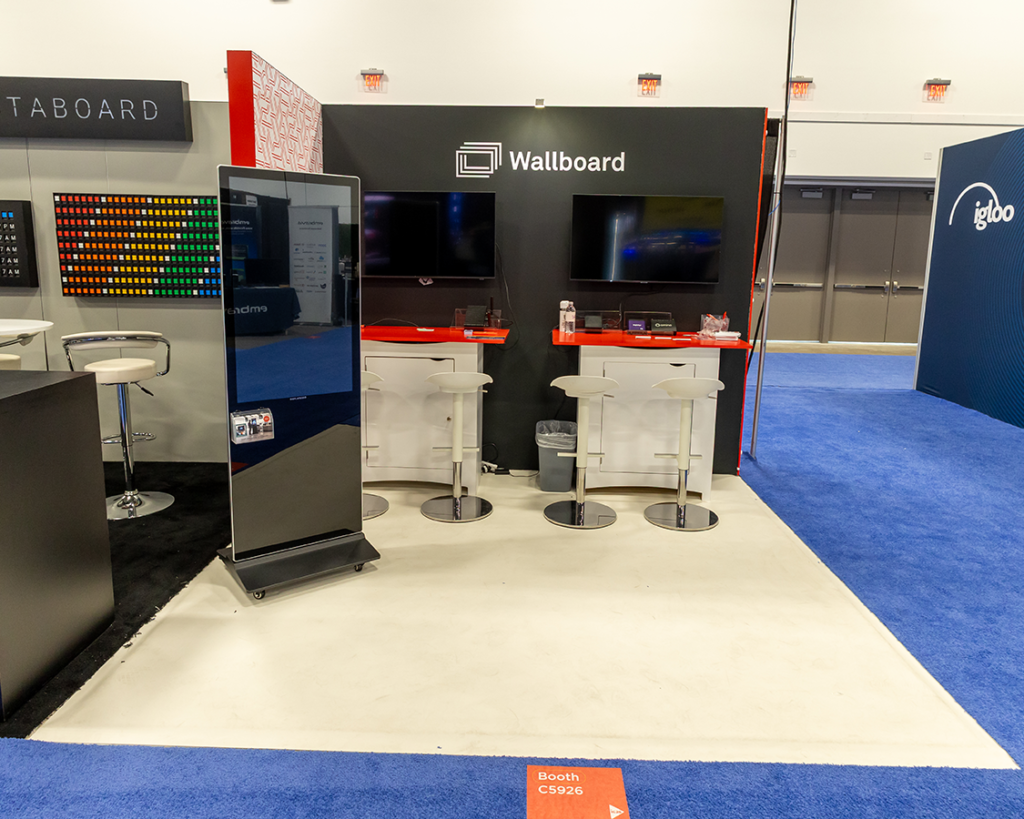 10x10 Booth Rental for Wallboard at Infocomm 2026, Designed and Built By Exponents in Las Vegas, NV