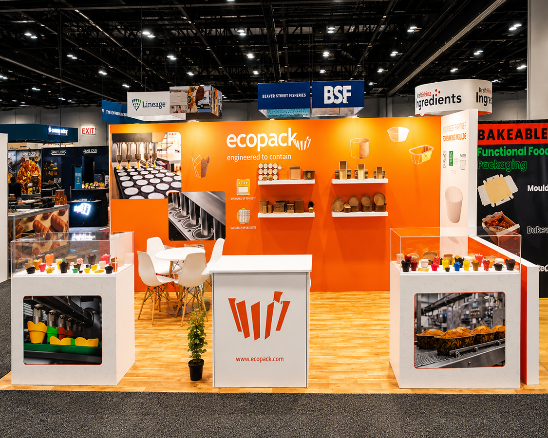 10x20 Booth Rental for Ecopack Spa at IDDBA 2026, Designed and Built By Exponents in Orlando, FL