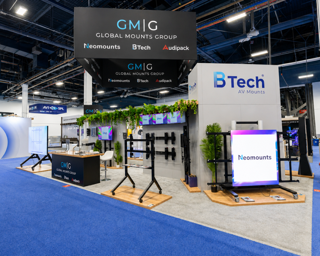 20x40 Trade Show Exhibit for Btech at Infocomm 2026, Designed and Built By Exponents in Las Vegas, NV