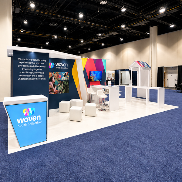 Trade Show Display for Woven at LTEn, Designed and Built by Exponents in Kissimmee, FL