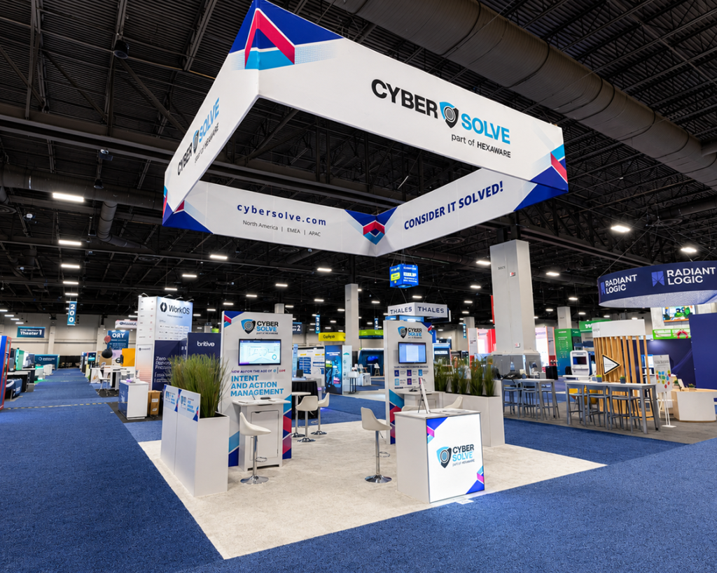 20x20 Trade Show Exhibit for Cyber at Identiverse 2026, Designed and Built By Exponents in Las Vegas, NV