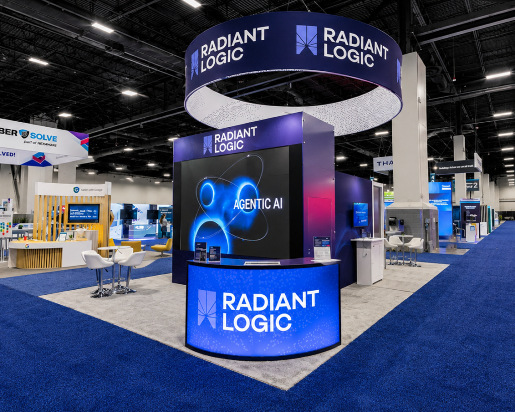 20x30 Custom Trade Show Booth for Radiant at Identiverse 2026, Designed and Built By Exponents in Las Vegas, NV