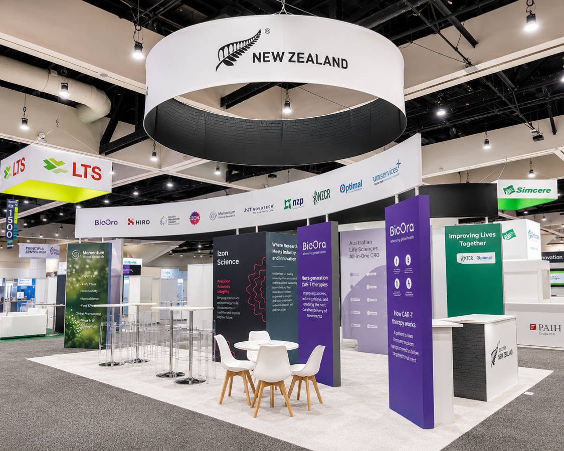New Zealand Trade and Enterprise 20x30 Custom Trade Show Booth